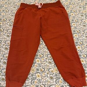 Figs Kids Brick Red Joggers